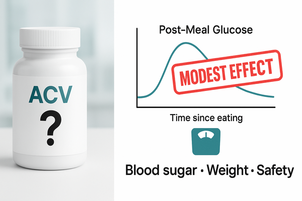ACV capsules quick answer for blood sugar and weight