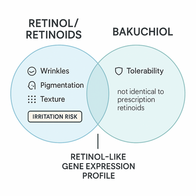 Retinol conversion pathway retinol to retinoic acid infographic