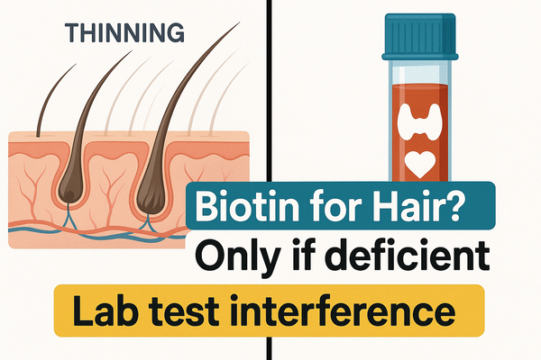 Evidence pyramid for biotin hair research