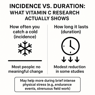 Decision tree for choosing vitamin C supplements safely