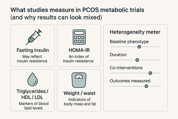 Inositol ratio and dosing infographic for PCOS metabolic health