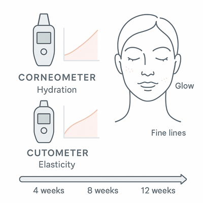 UV photoaging pathway and collagen breakdown affecting skin elasticity