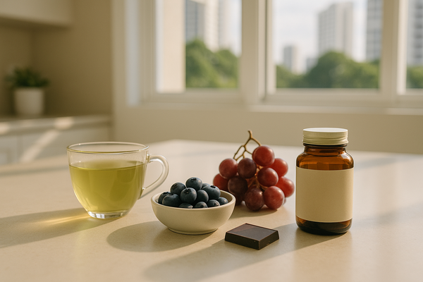 Resveratrol supplement benefits reality check infographic