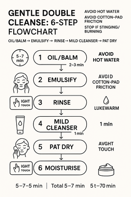 cleanser decision tree and gentle cleansing frequency guide