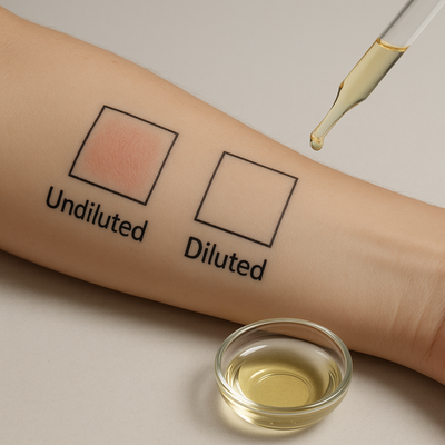 Oxidised tea tree oil increases irritation risk